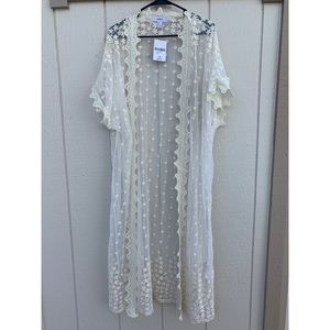 SOLD Long Lace Kimono